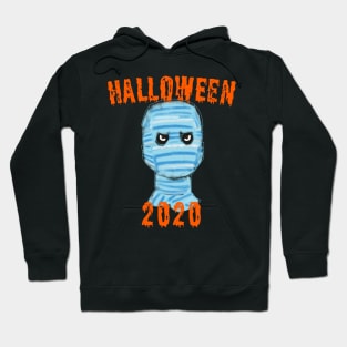 Halloween 2020 Mummy Face Mask Hoodie